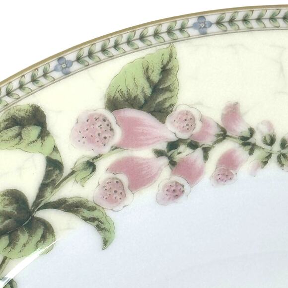 Wedgwood Vintage 1997 "Fleur" 9" Large Rim Soup/Pasta Bowls-Excellent-Set of 8 - Picture 3 of 9